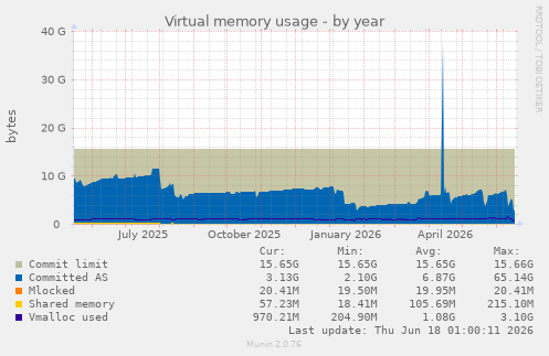 Virtual memory usage